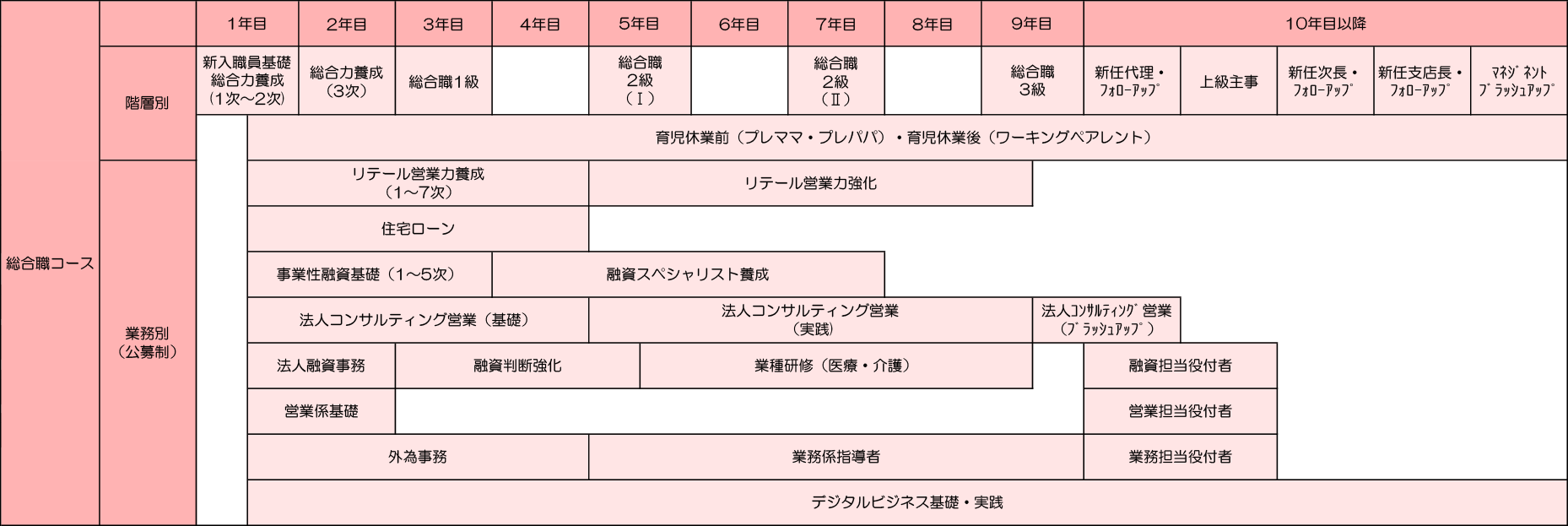 総合職コース　研修プログラム