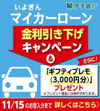 マイカーローン金利引き下げキャンペーン