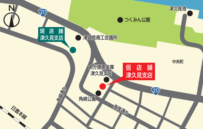 仮店舗位置図