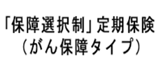 「保障選択制」定期保険（がん保障タイプ）