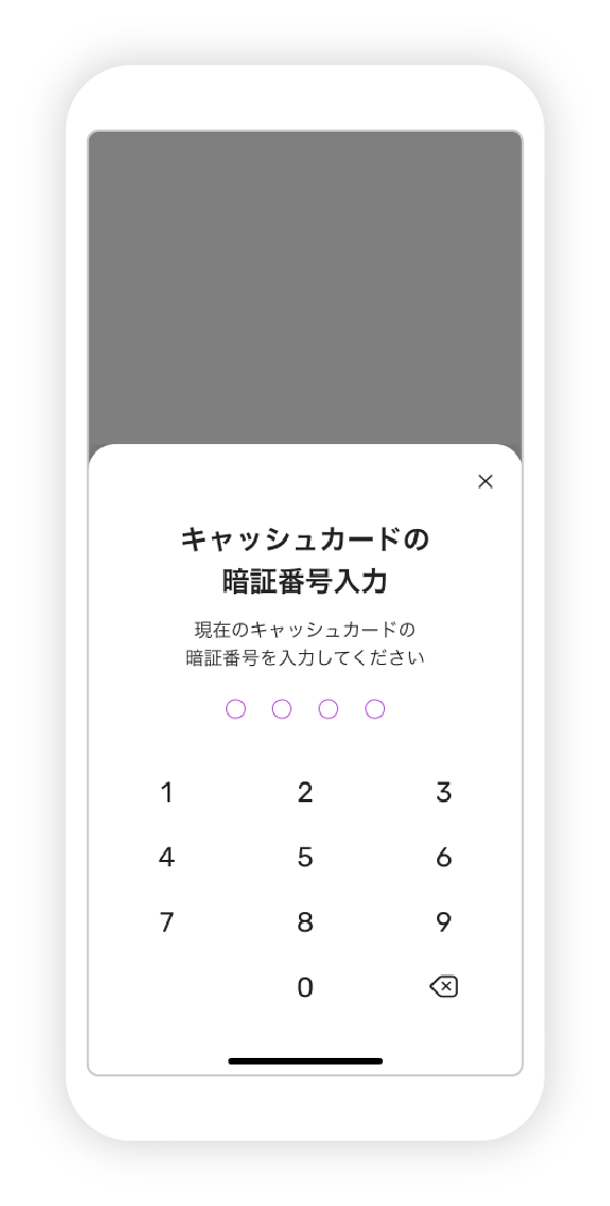 残高照会機能のみのご登録の図