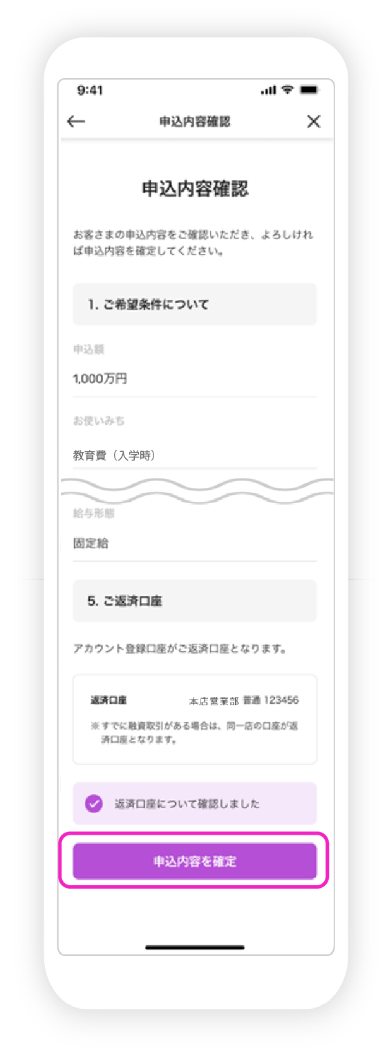教育ローン申込の図