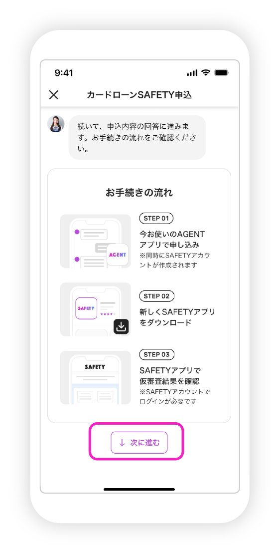 SAFETY申込の図