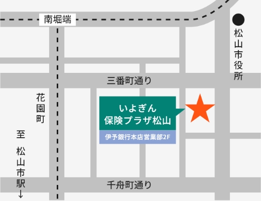 保険プラザ松山地図