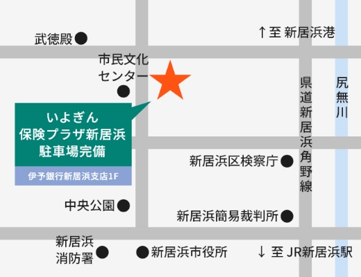 保険プラザ新居浜地図