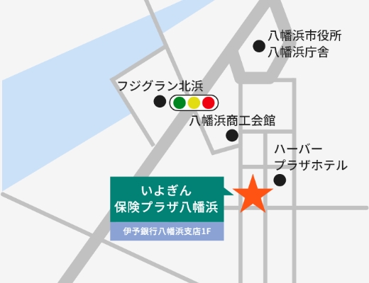 保険プラザ八幡浜地図