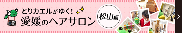 とりカエルがゆく！愛媛のヘアサロン 松山編