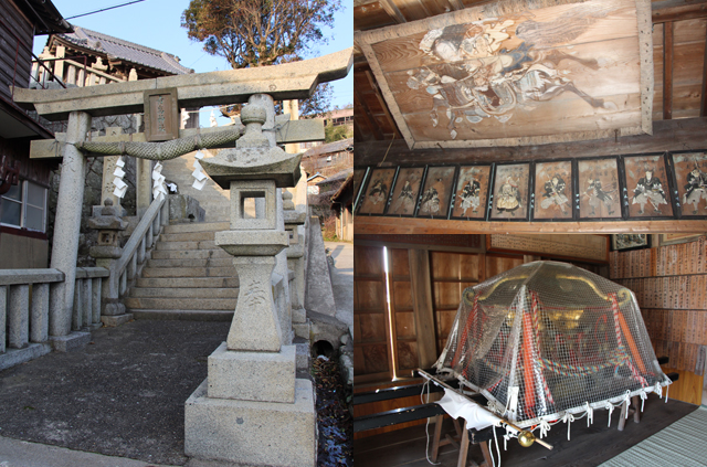 青島神社と社殿の中