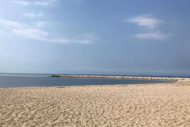 海をバックに昼間の撮影がおすすめ！ 「寒川豊岡海浜公園ふれあいビーチ」