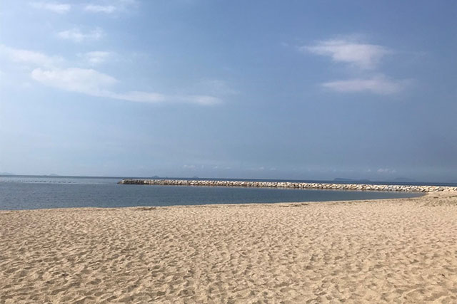海をバックに昼間の撮影がおすすめ! 「寒川豊岡海浜公園ふれあいビーチ」