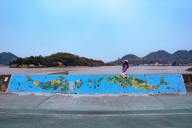 防波堤アート