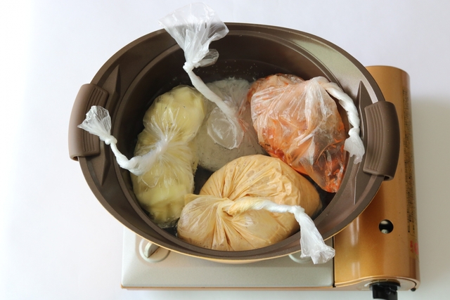 ポリ袋炊飯で簡単に調理
