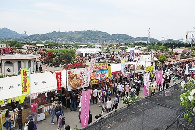 よしうみバラ公園の人気イベント「バラ祭りよしうみ」