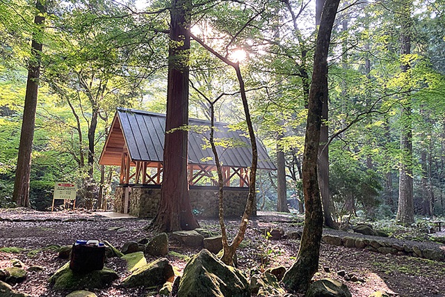 滑床キャンプ場（松野町）渓谷の紅葉と清流でアマゴ釣り・川遊びを満喫