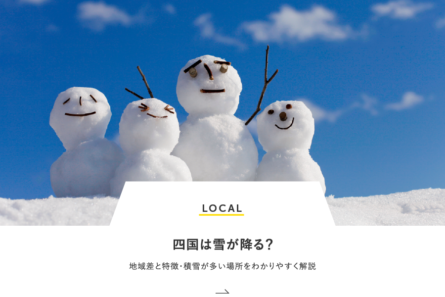 LOCAL 四国は雪が降る？地域差と特徴・積雪が多い場所をわかりやすく解説
