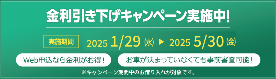 金利引き下げキャンペーン
